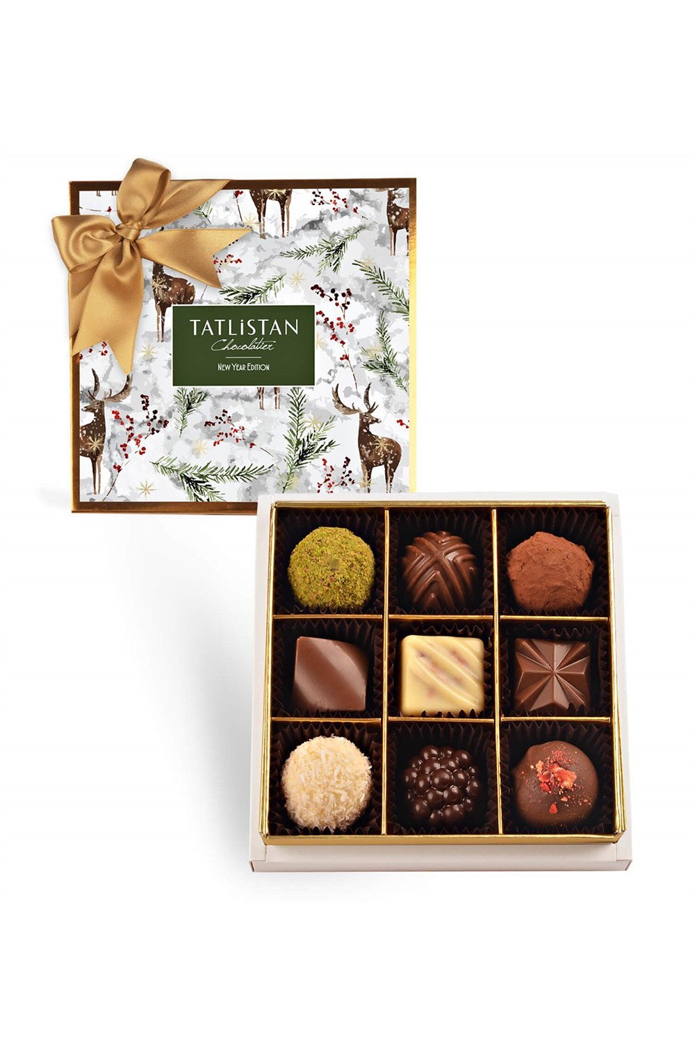Tatlistan-Geyik Ve Kokinalar 9 Çeşitli Artisan Ve Trüf Çikolata 9'lu-Çikolata-1-Milagron.com