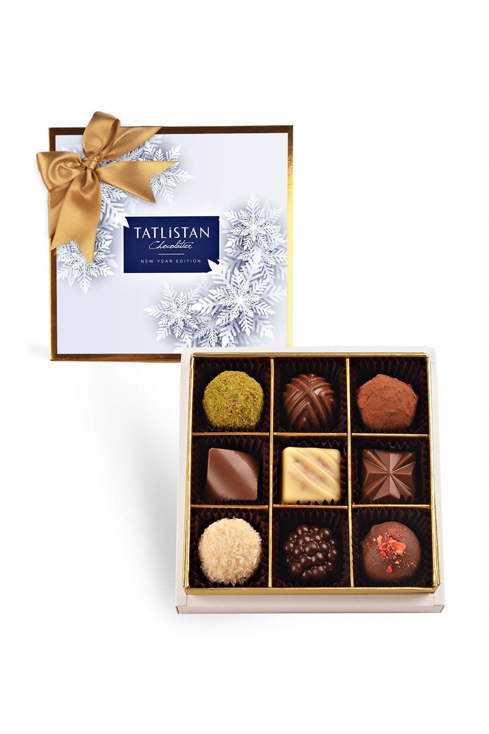 Tatlistan-Kar Taneleri 9 Çeşitli Artisan Ve Trüf Çikolata 9'lu-Çikolata-1-Milagron.com