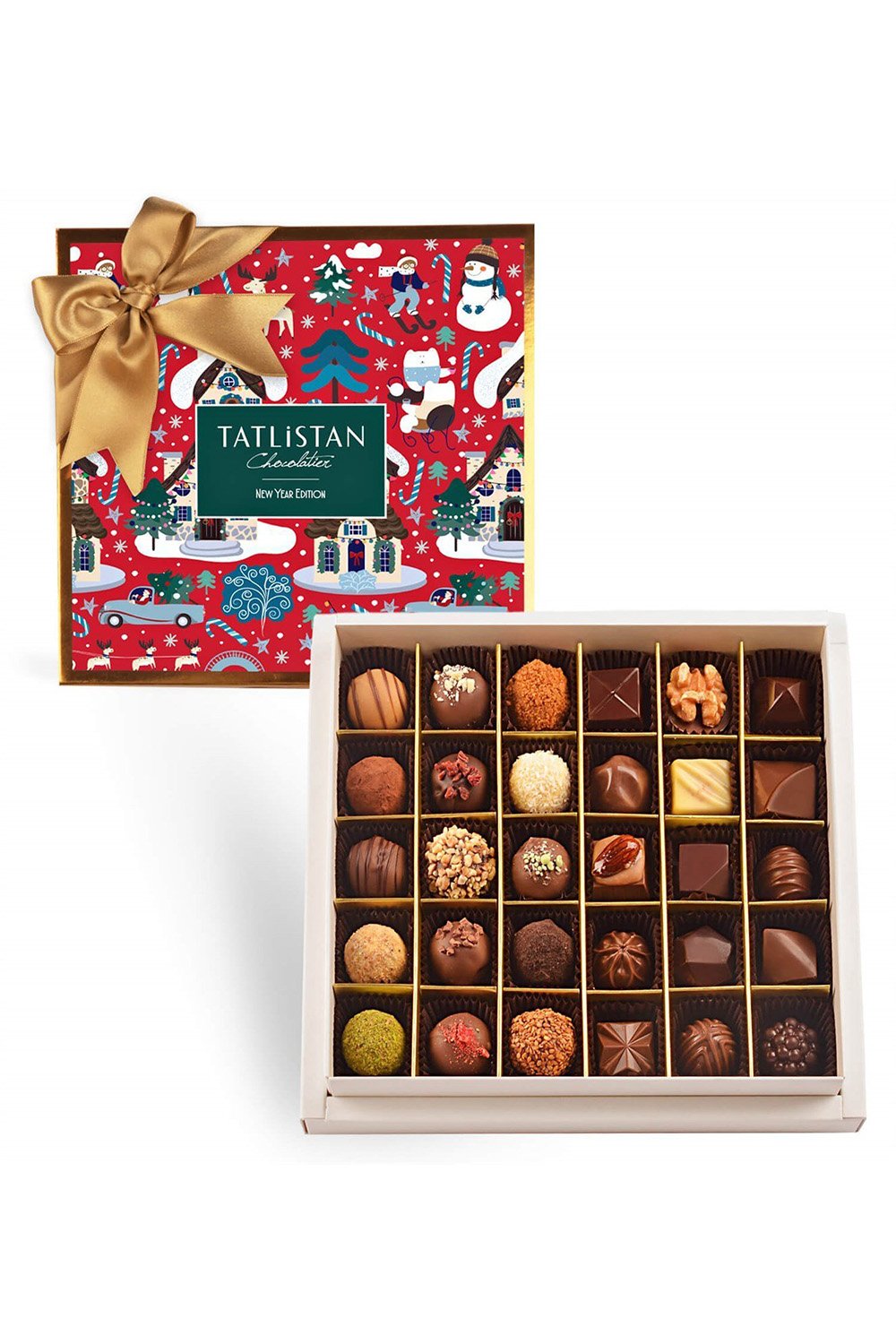 Tatlistan-Kardan Adamın Yılbaşı 30 Çeşitli Artisan Ve Trüf Çikolata 30'lu-Çikolata-1-Milagron.com