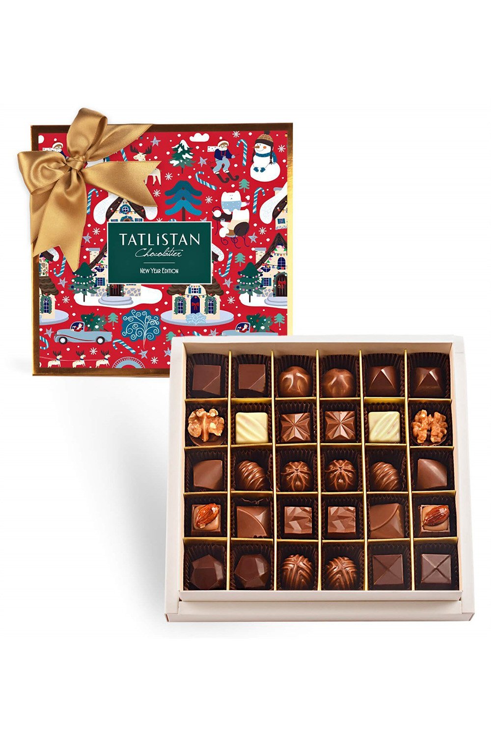 Tatlistan-Kardan Adamın Yılbaşı Heyecanı 15 Çeşitli Artisan Çikolata 30'lu-Çikolata-1-Milagron.com
