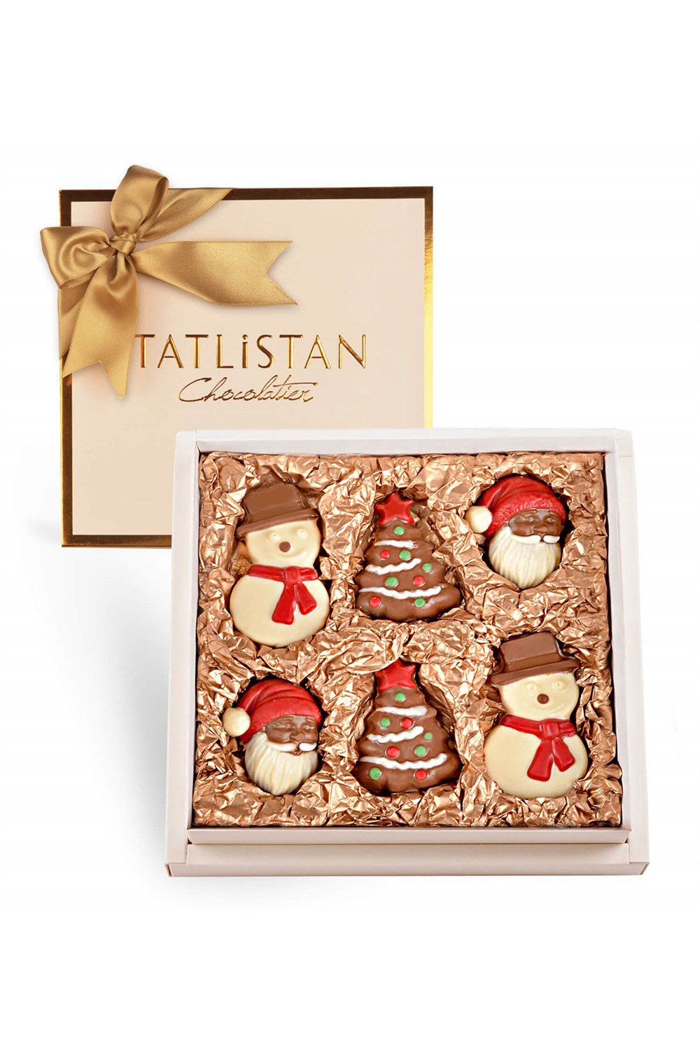 Tatlistan-Kardan Adamlı Ve Noel Babalı Yılbaşı Çikolatası-Çikolata-1-Milagron.com