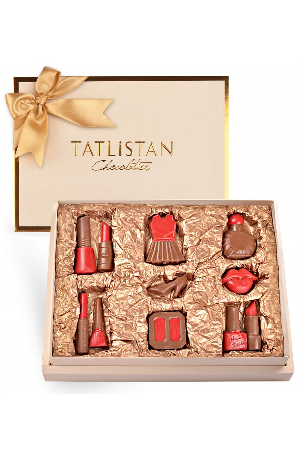 Tatlistan-Kırmızı Makyaj Malzemeleri Çikolatala-Çikolata-1-Milagron.com