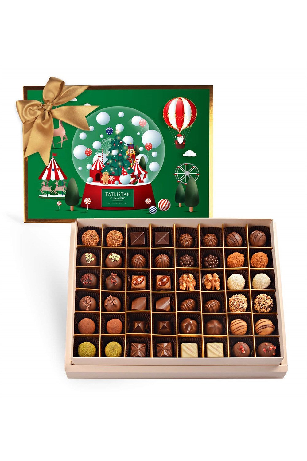 Tatlistan-Kurşun Askerli Kar Küresi 24 Çeşitli Artisan Ve Trüf Çikolata 48'li-Çikolata-1-Milagron.com