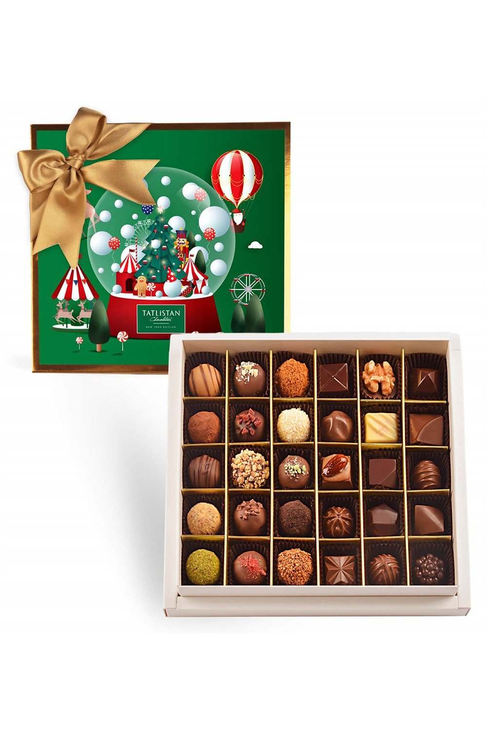 Tatlistan-Kurşun Askerli Kar Küresi 30 Çeşitli Artisan Ve Trüf Çikolata 30'lu-Çikolata-1-Milagron.com