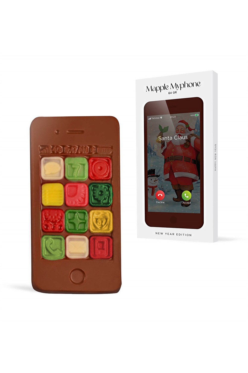 Tatlistan-Mapple Myphone® 64 Gr | New Year Edition - Yılbaşı Çikolatası-Çikolata-1-Milagron.com