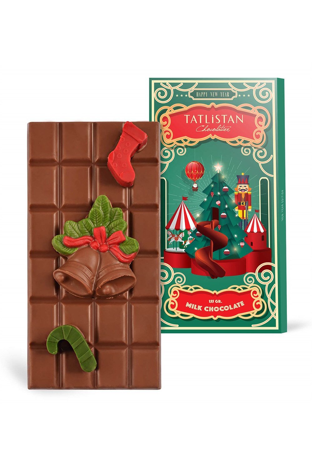 Tatlistan-Yeni Yıla Giriş Kaydırağı - Sütlü Tablet Çikolata-Çikolata-1-Milagron.com