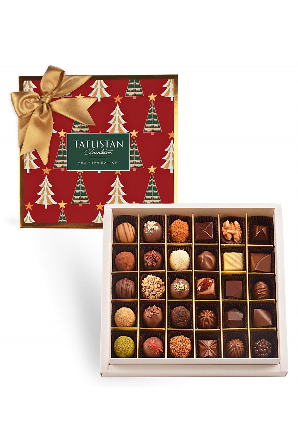 Tatlistan-Yılbaşı Ağaçları 30 Çeşitli Artisan Ve Trüf Çikolata 30'lu-Çikolata-1-Milagron.com