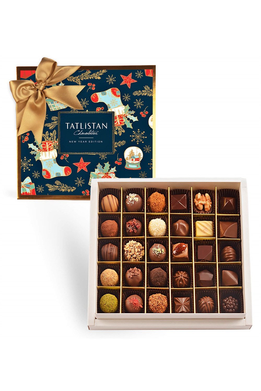 Tatlistan-Yılbaşı Hediyeleri Ve Yıldızlar 30 Çeşitli Artisan Ve Trüf Çikolata 30'lu-Çikolata-1-Milagron.com