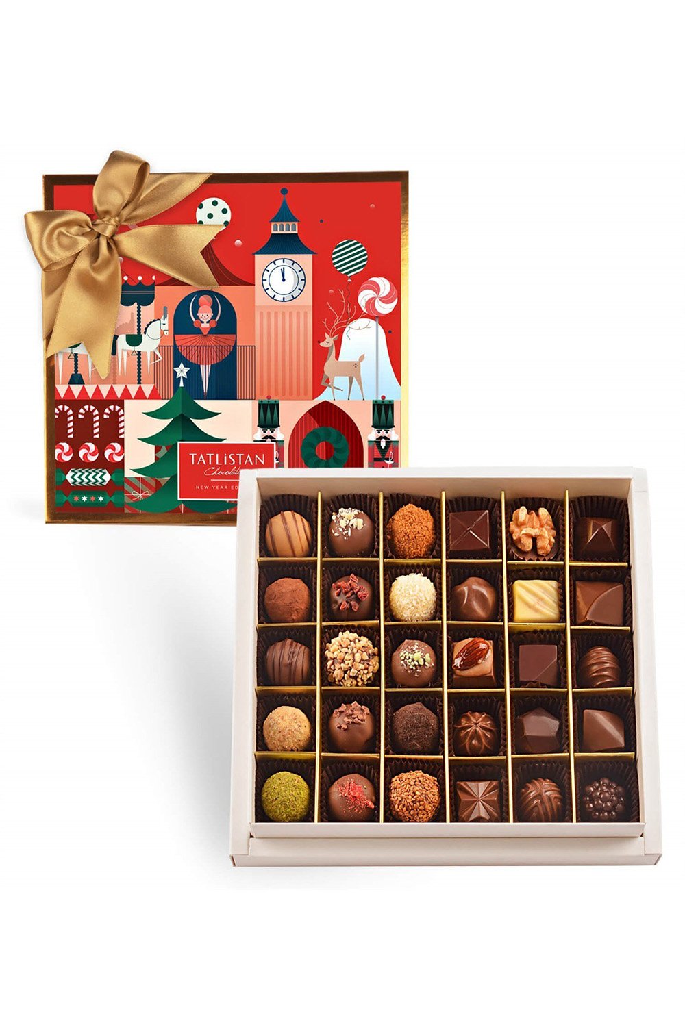 Tatlistan-Yılbaşı Karnavalı 30 Çeşitli Artisan Ve Trüf Çikolata 30'lu-Çikolata-1-Milagron.com
