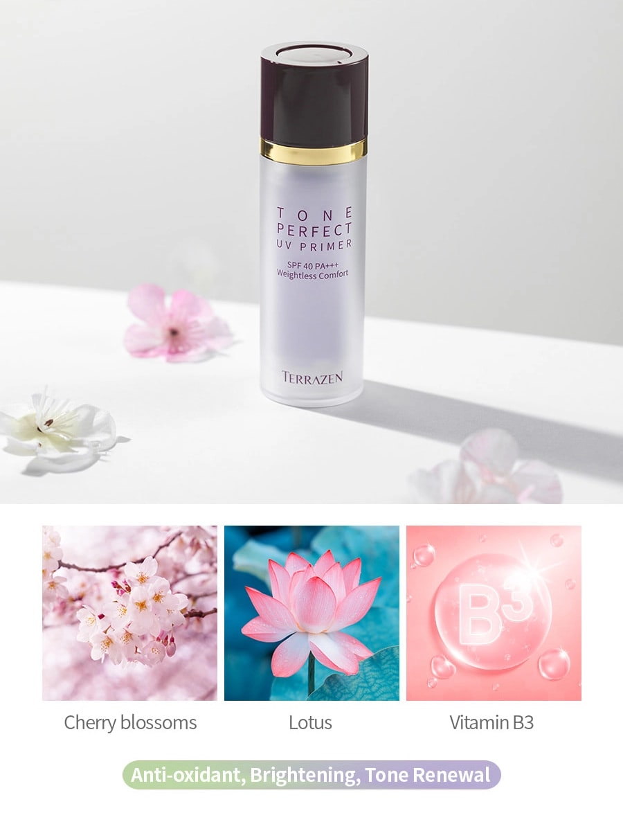 Terrazen Tone Perfect UV Primer SPF40+ PA+++(mor)