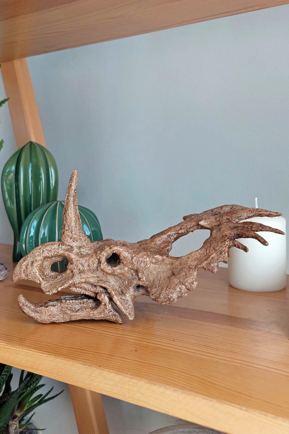 The Fossil Art-Styracosaurus Mini Seramik Heykel-Heykel-4-Milagron.com