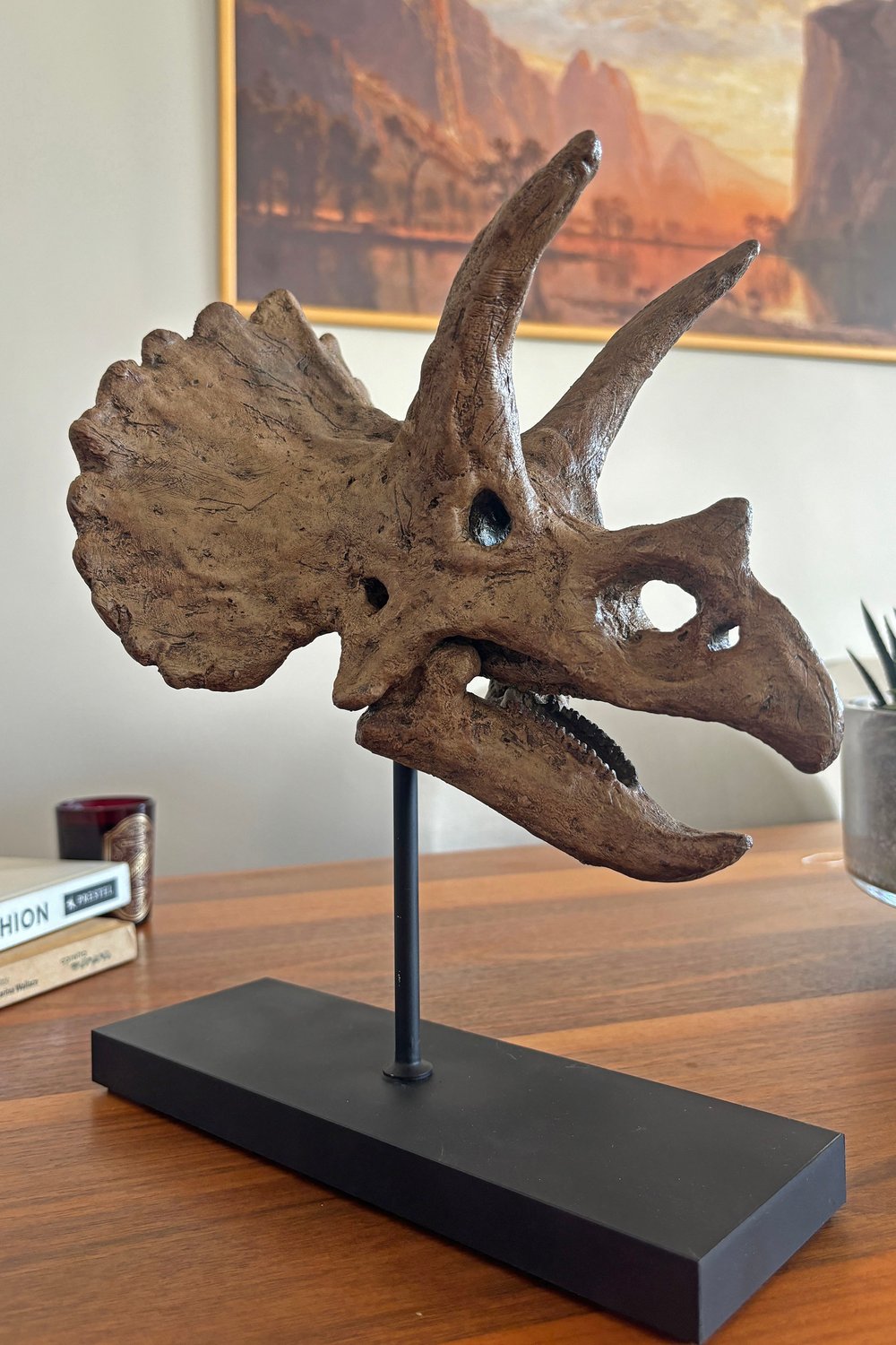 The Fossil Art-Triceratops Fosil Heykeli - Omurgasız-Biblo-1-Milagron.com