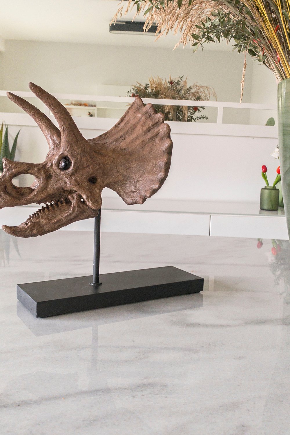 The Fossil Art-Triceratops Fosil Heykeli - Omurgasız-Biblo-6-Milagron.com