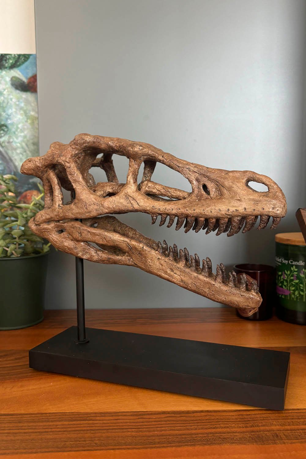 The Fossil Art-Velociraptor Fosil Heykeli - Omurgasız-Heykel-4-Milagron.com