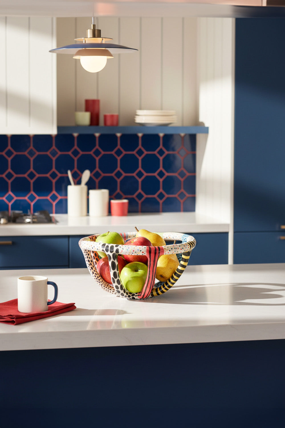 Renkli Seramik Sepet - 12