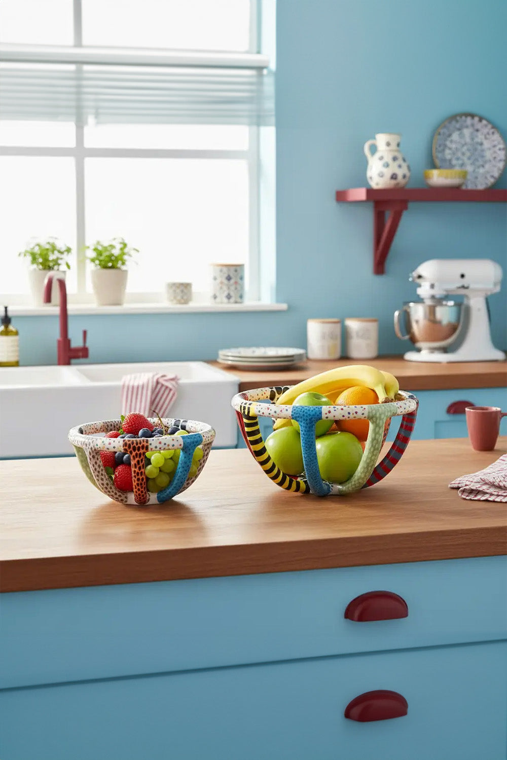 Renkli Seramik Sepet - 8