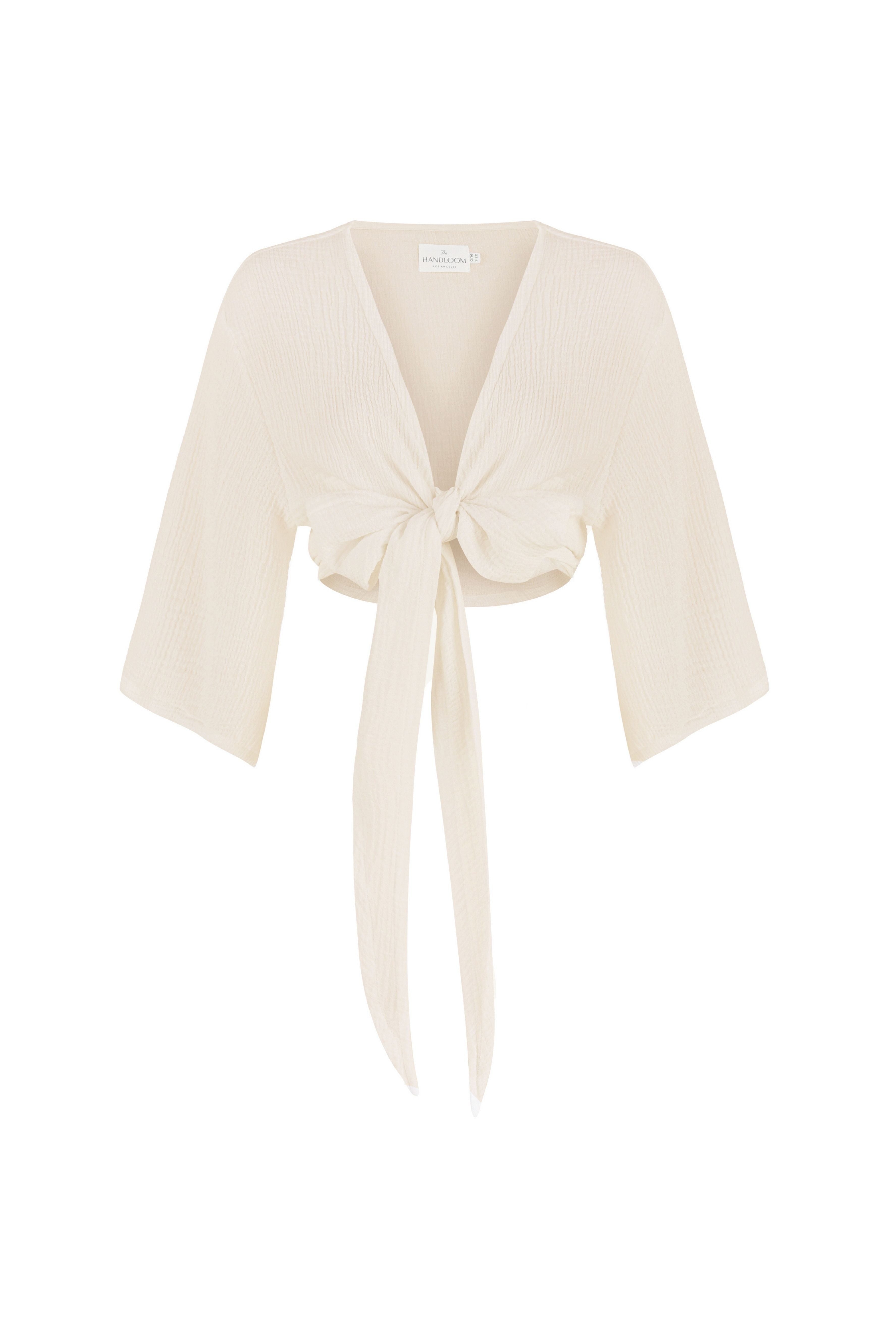 The Handloom-Bali Wrap Top Natural-Top-7-Milagron.com