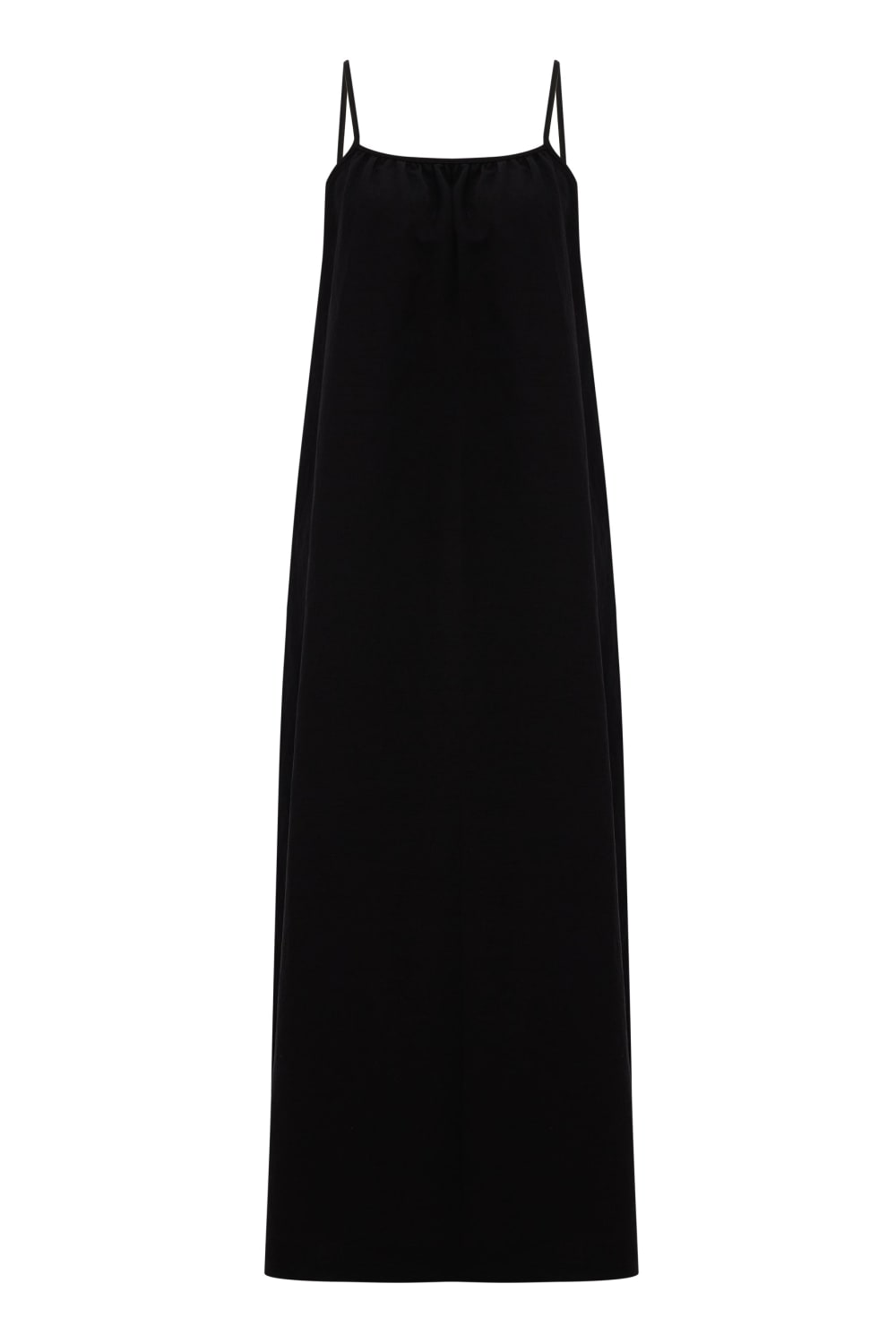 The Handloom-Bliss Flow Maxi Dress Black-Elbise-9-Milagron.com