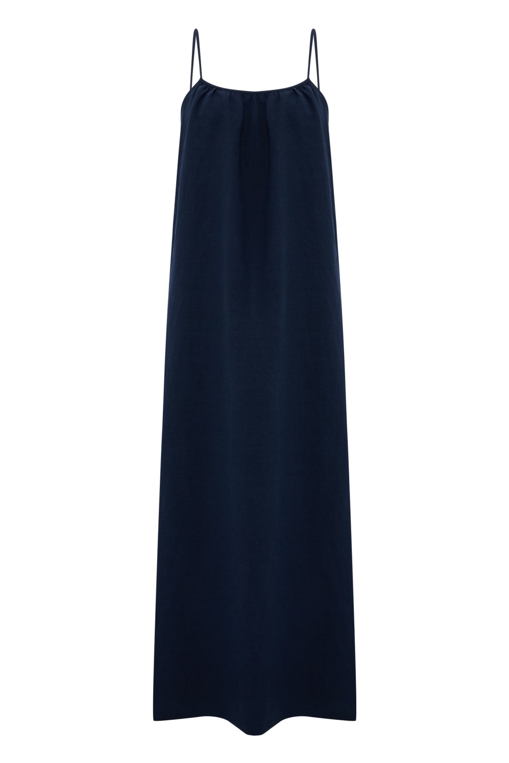 The Handloom-Bliss Flow Maxi Dress Navy-Elbise-6-Milagron.com