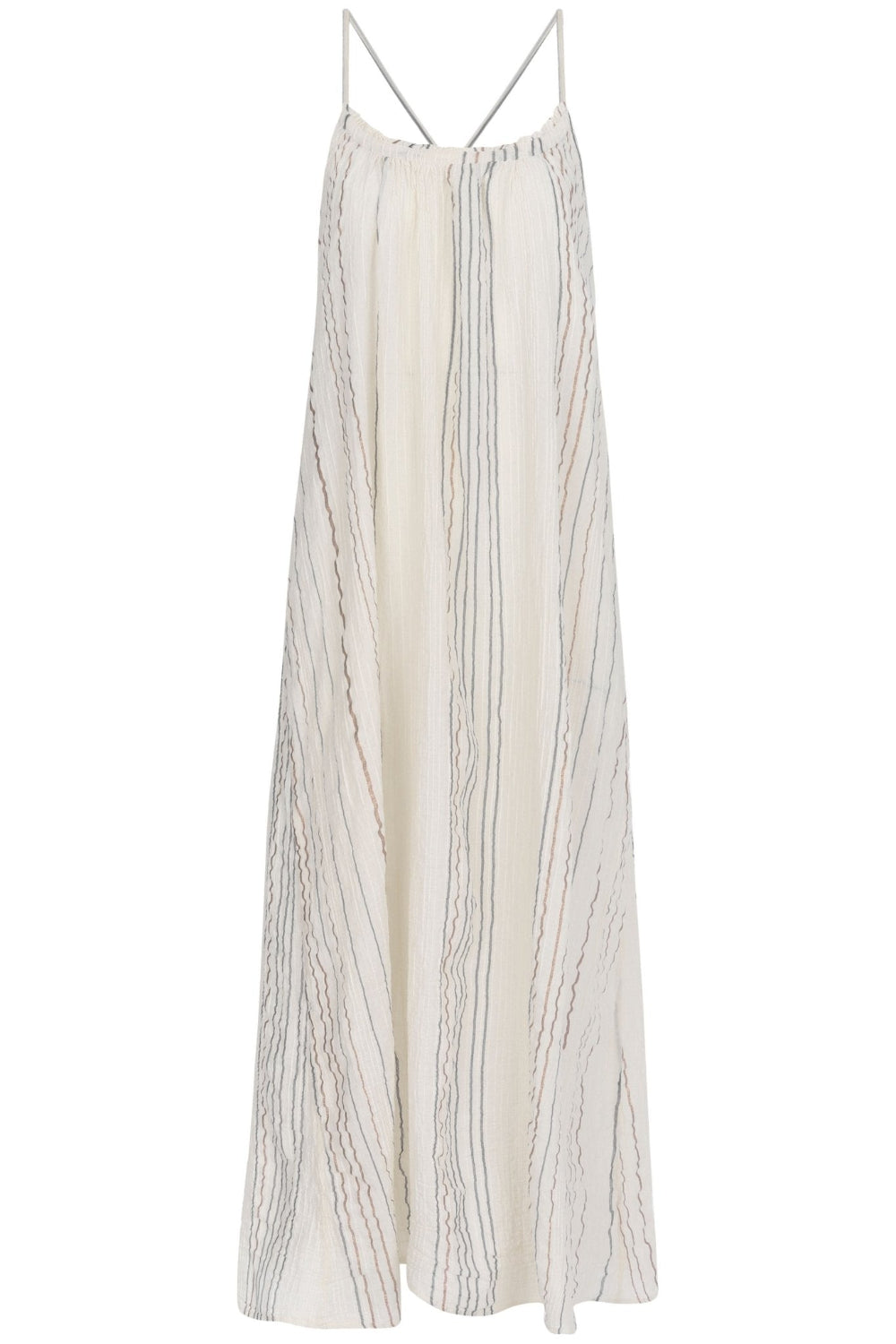 The Handloom-Canggu Maxi Dress Natural With Stripes-Elbise-9-Milagron.com