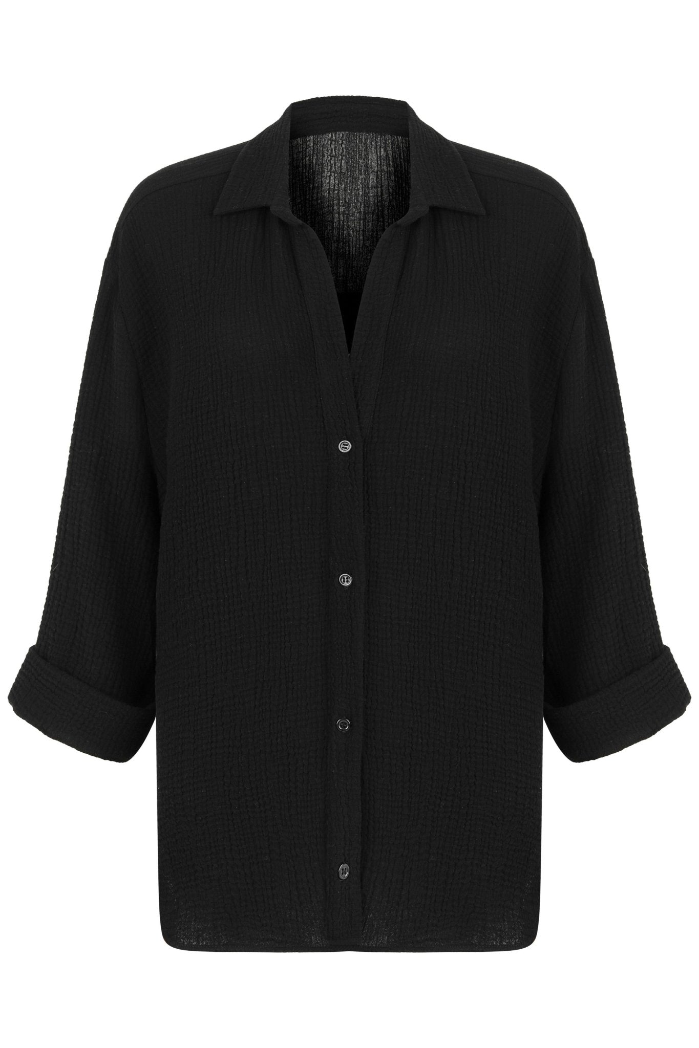 Echo Maxi Shirt - Black