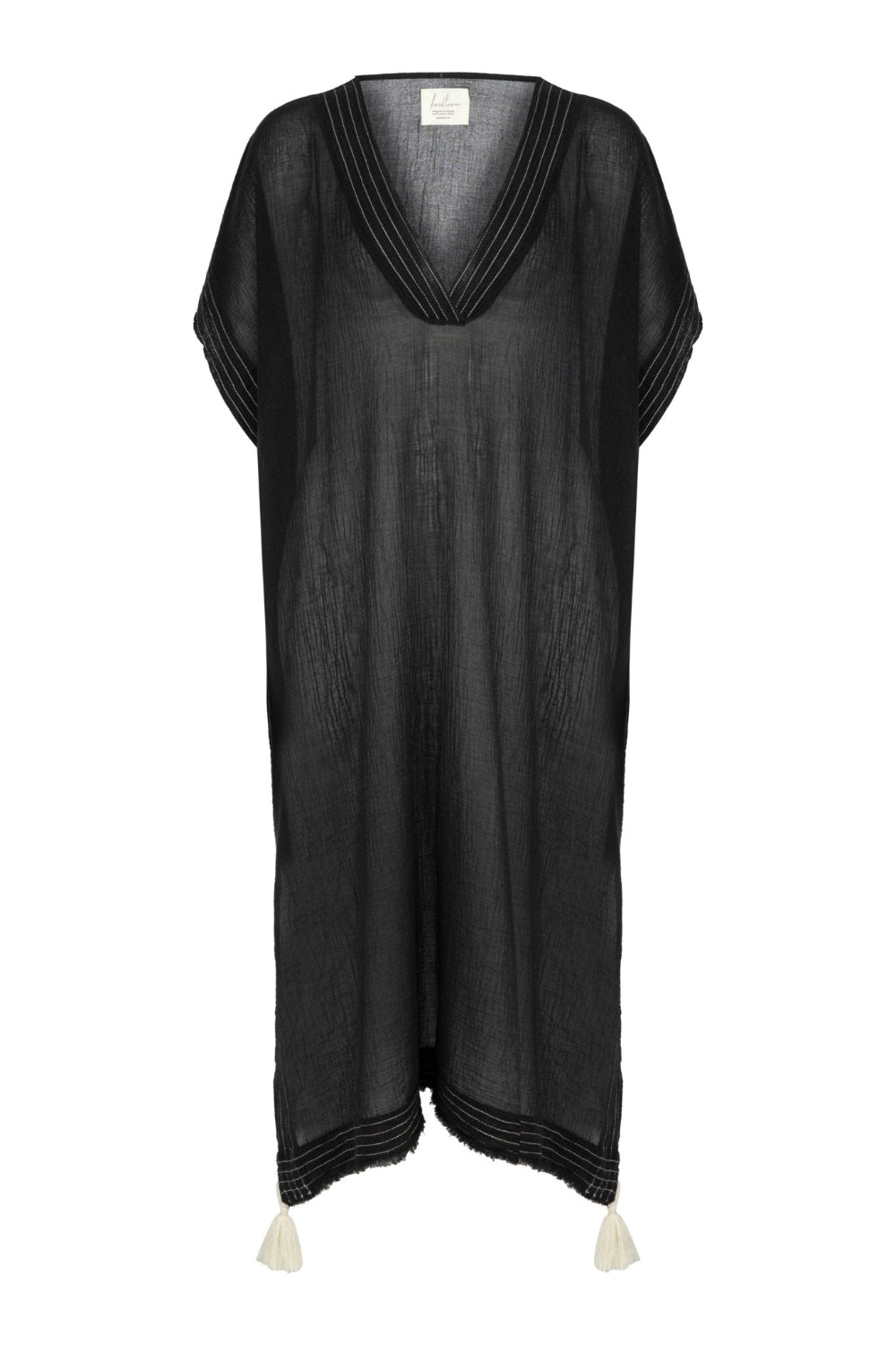 The Handloom-Ela Kaftan Black-Kaftan-9-Milagron.com