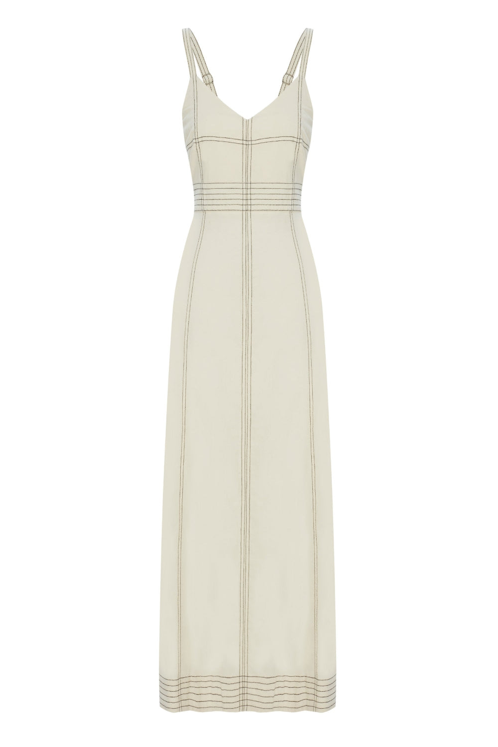 The Handloom-Eva Maxi Dress Natural-Elbise-5-Milagron.com