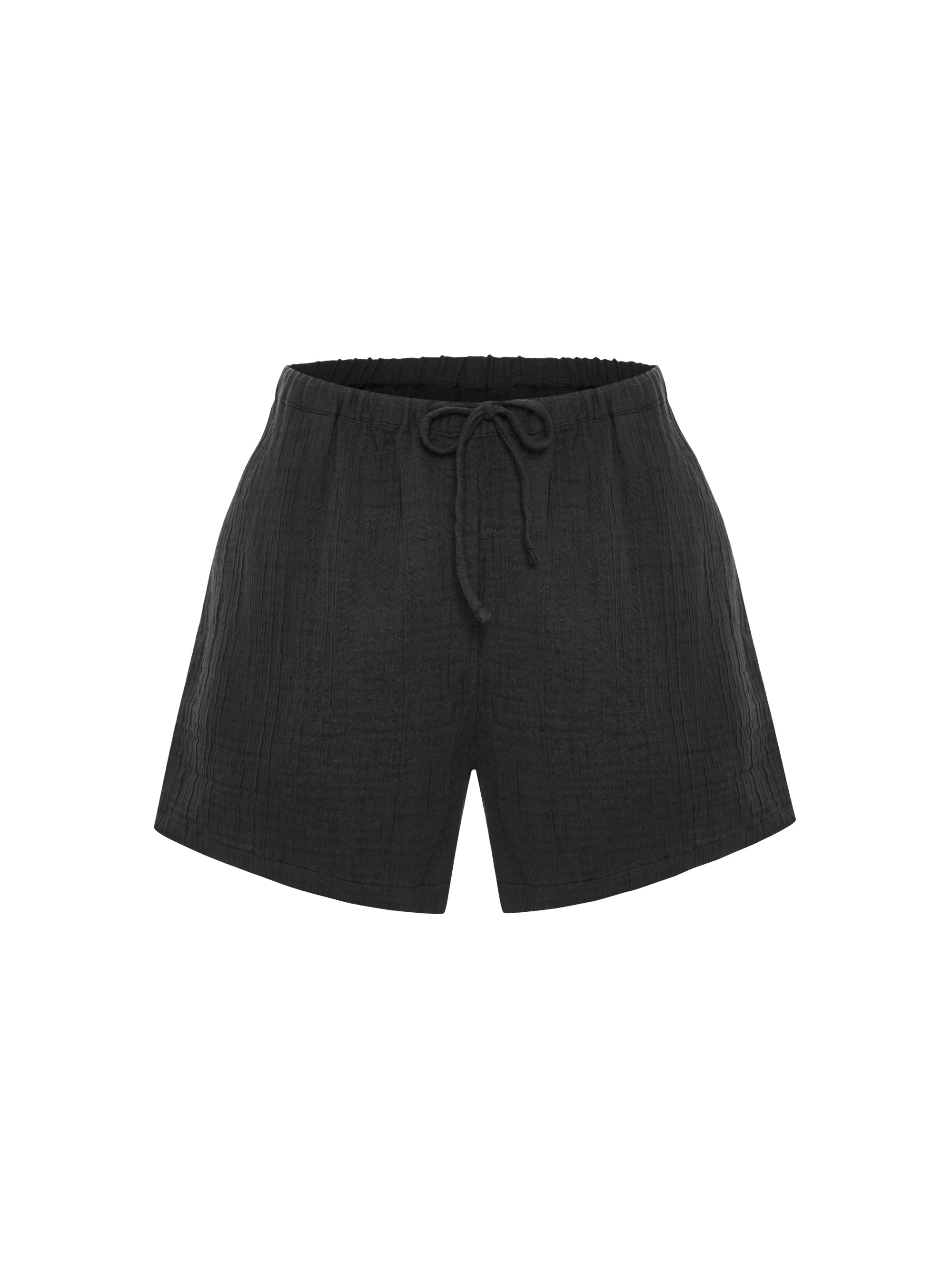 Kaya Drawstring Shorts - Charcoal