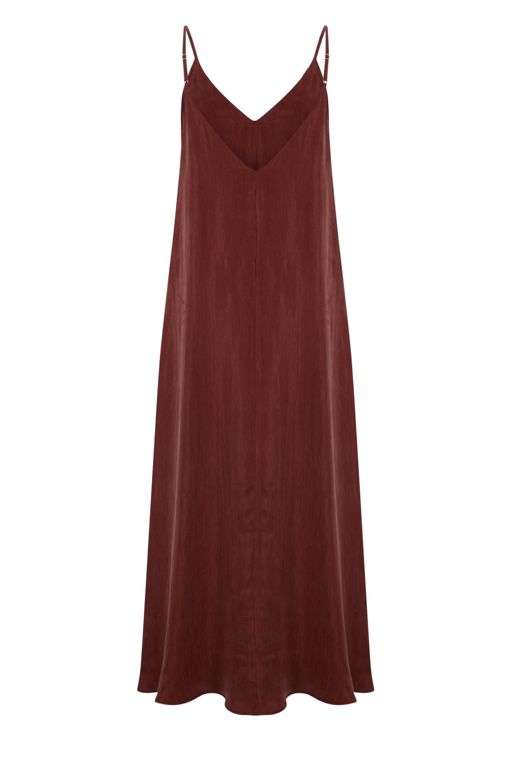 The Handloom-Lucid Flow Maxi Dress Burgundy-Elbise-9-Milagron.com