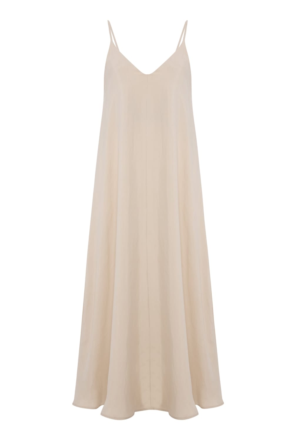 The Handloom-Lucid Flow Maxi Dress Sand-Elbise-9-Milagron.com