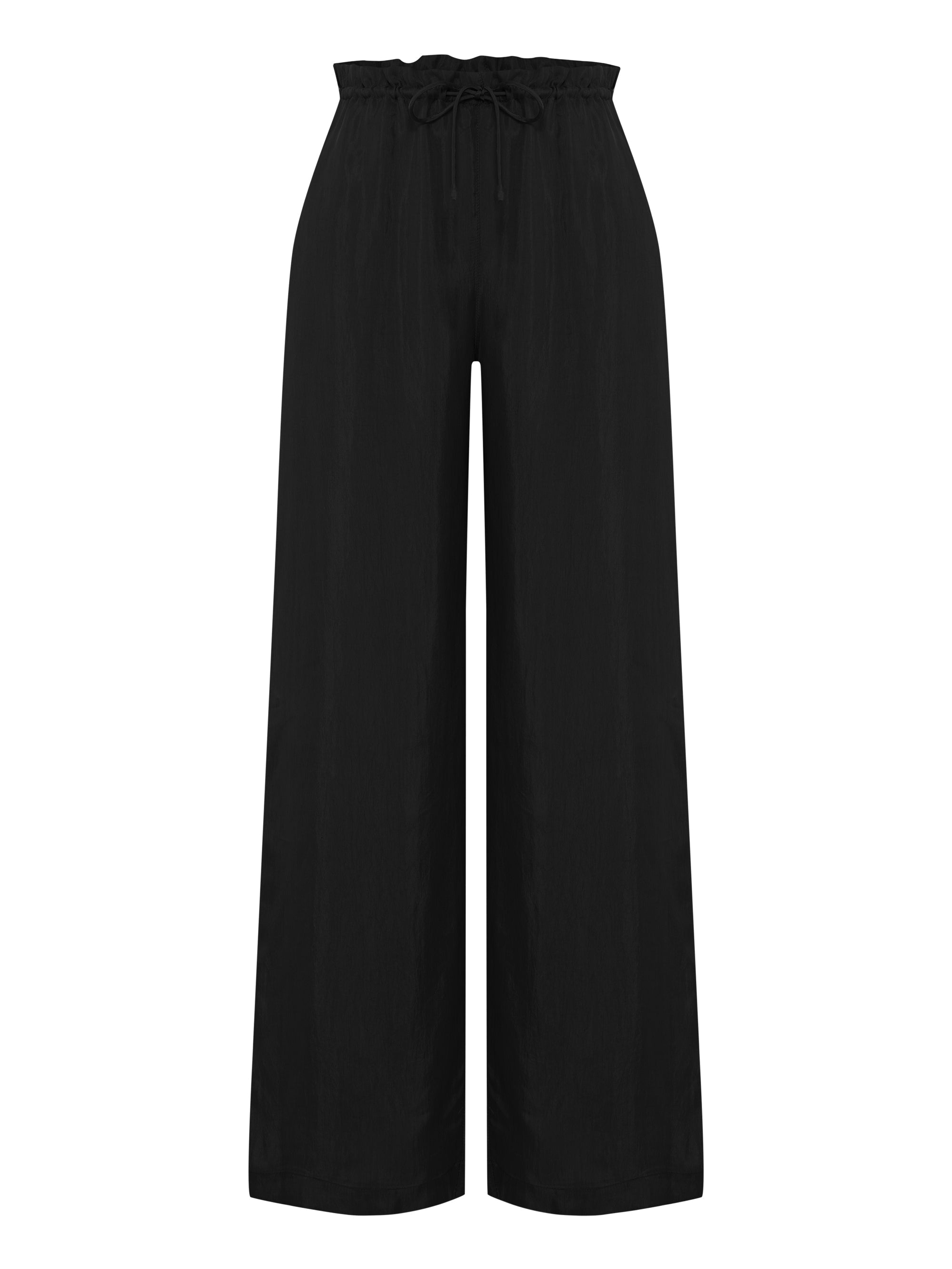 The Handloom-Lucid Flow Tie Pants Black-Pantolon-7-Milagron.com