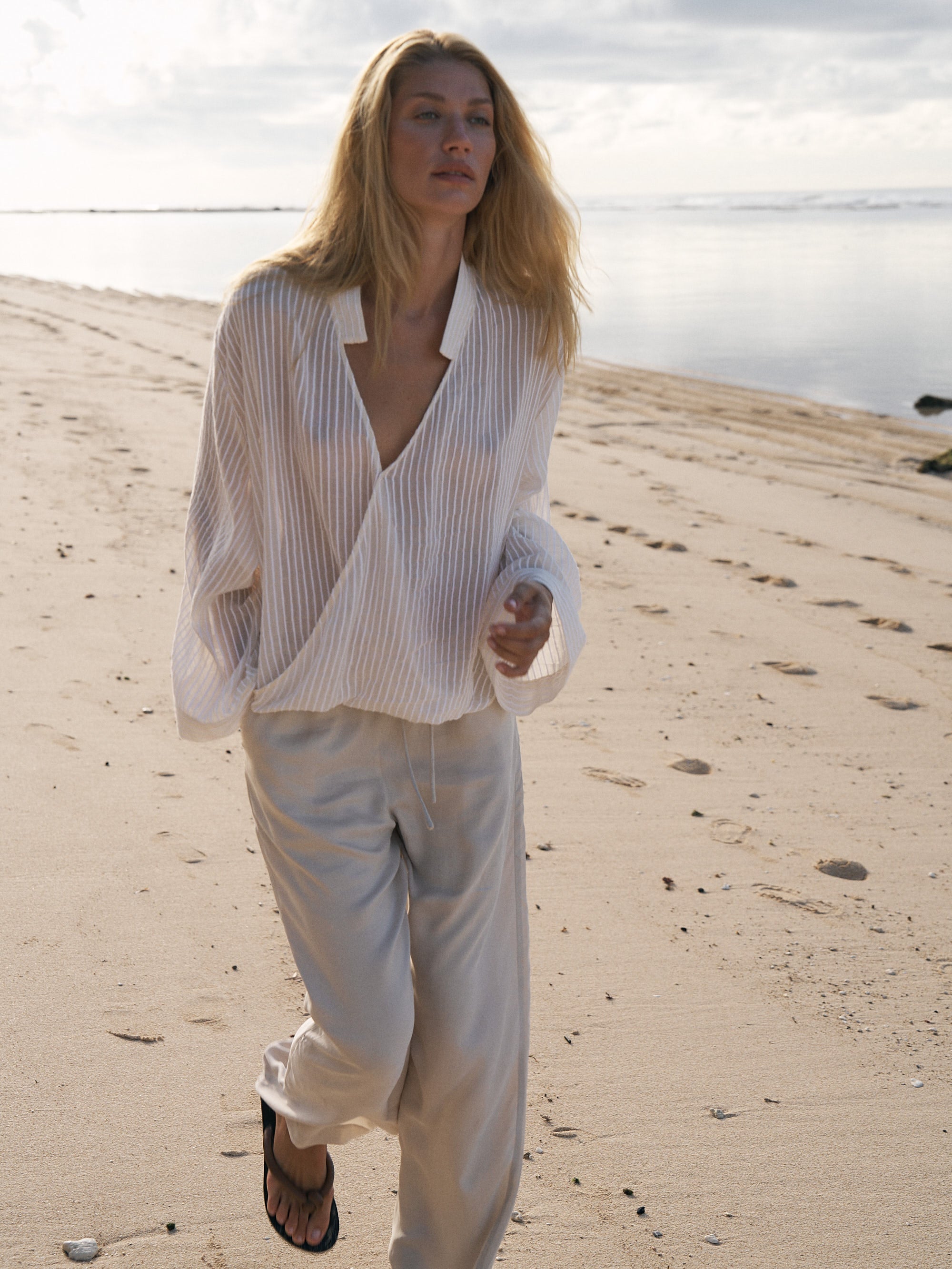 The Handloom-Lucid Flow Tie Pants Sand-Pantolon-2-Milagron.com