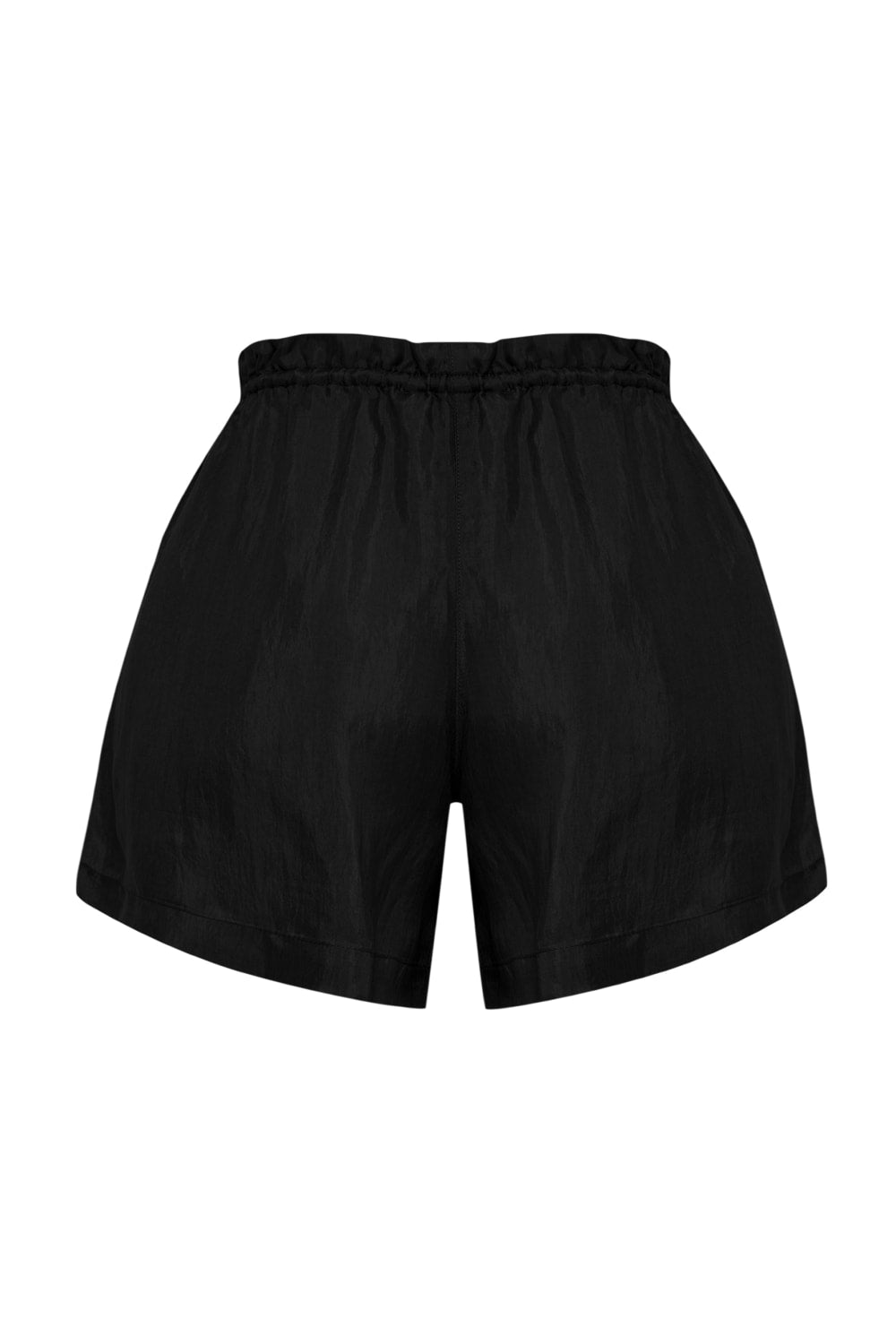 The Handloom-Lucid Flow Tie Shorts Black-Şort-7-Milagron.com