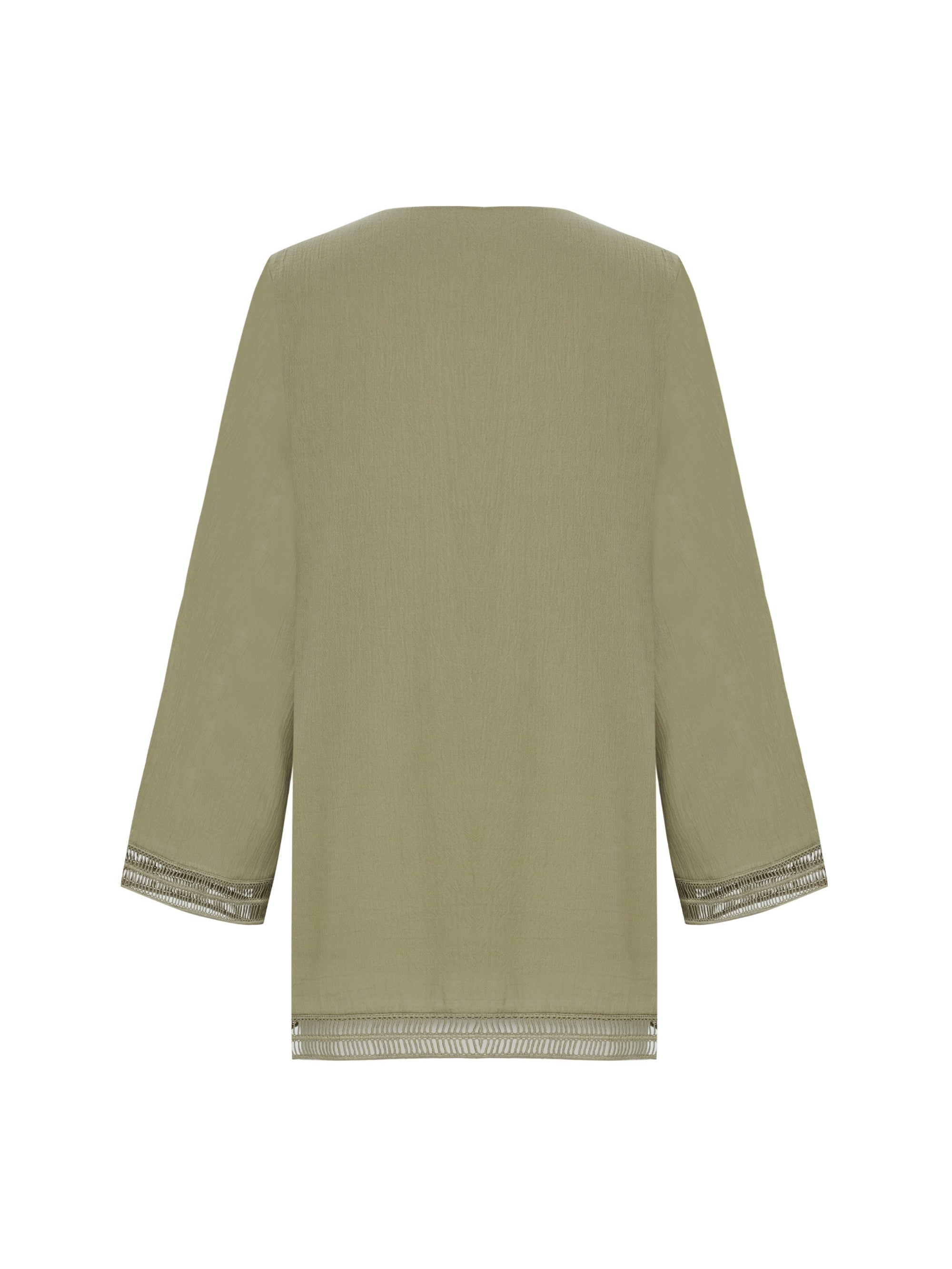 The Handloom-Positano Dress Khaki Green-Elbise-10-Milagron.com