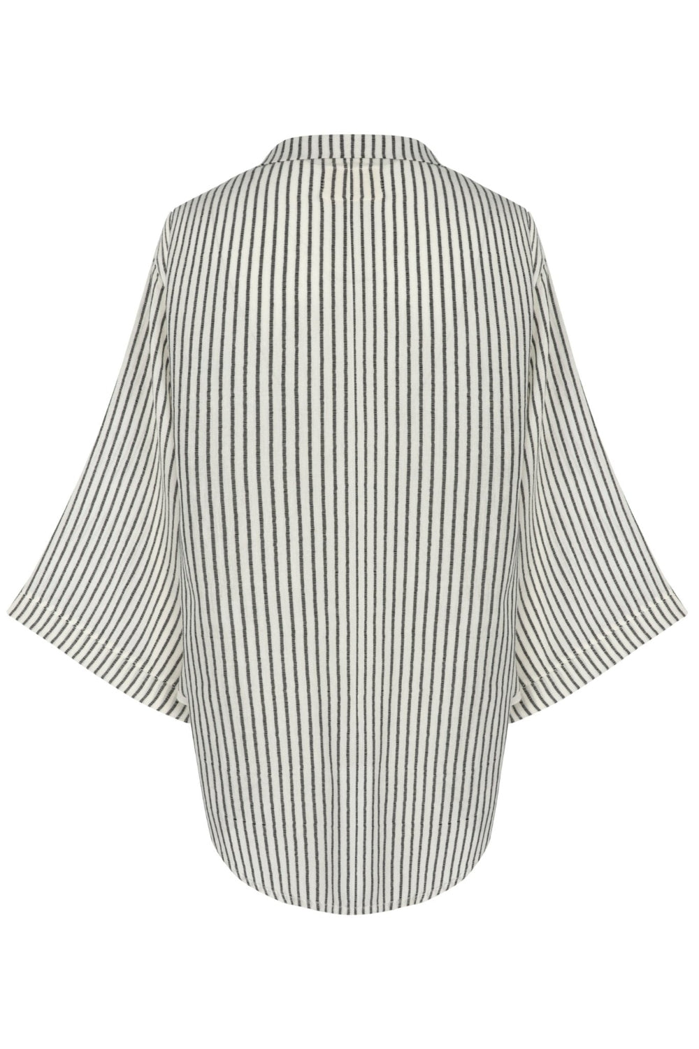 The Handloom-Sade Top Black Stripes-Gömlek-6-Milagron.com