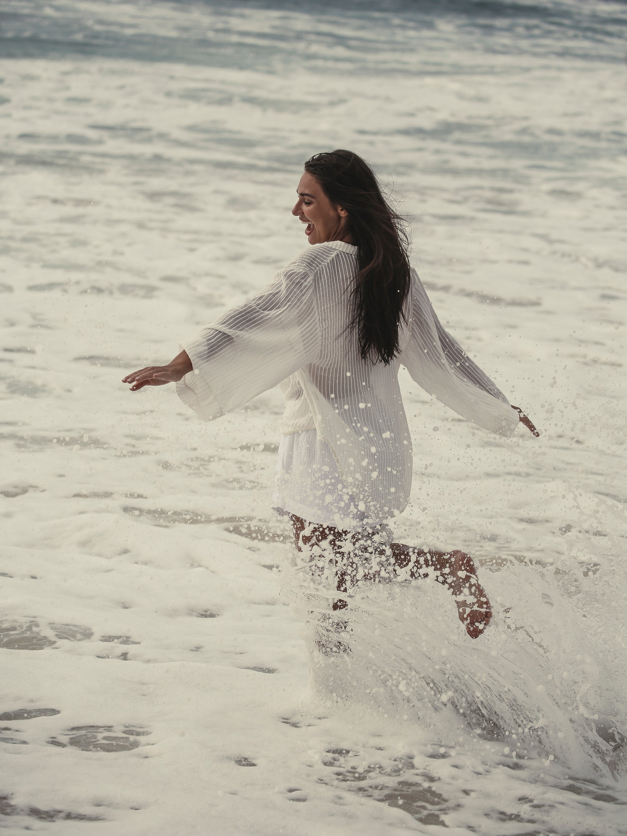 The Handloom-Sade Top White Stripes-Gömlek-6-Milagron.com