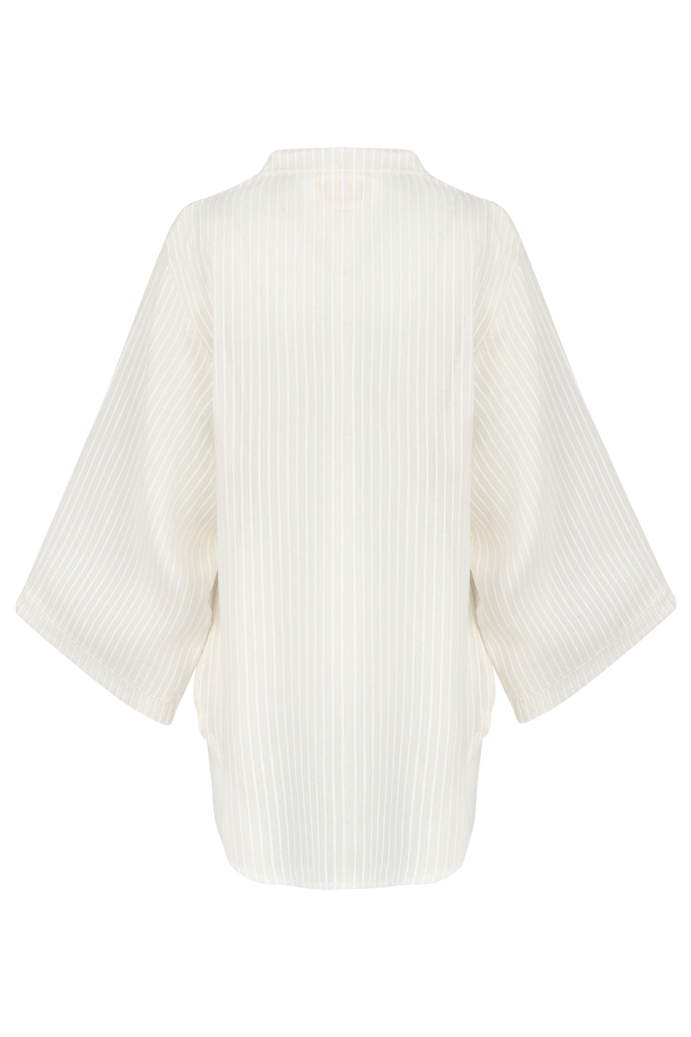 The Handloom-Sade Top White Stripes-Gömlek-8-Milagron.com