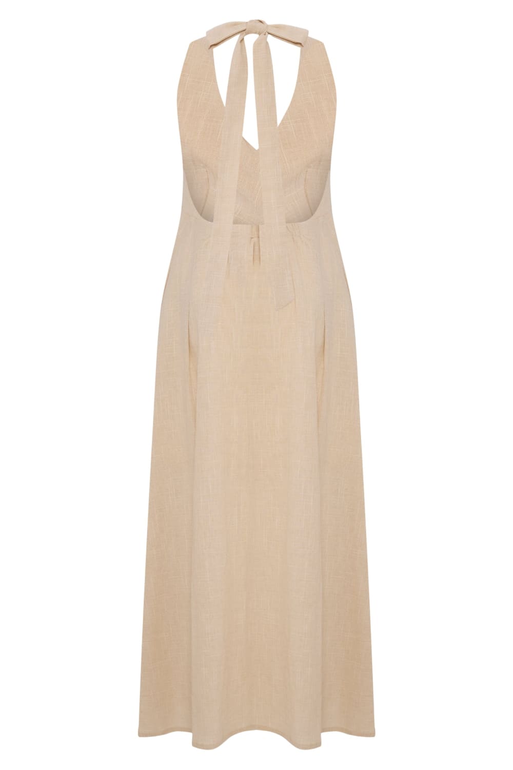 The Handloom-Sahara Sun Maxi Dress Natural-Elbise-10-Milagron.com