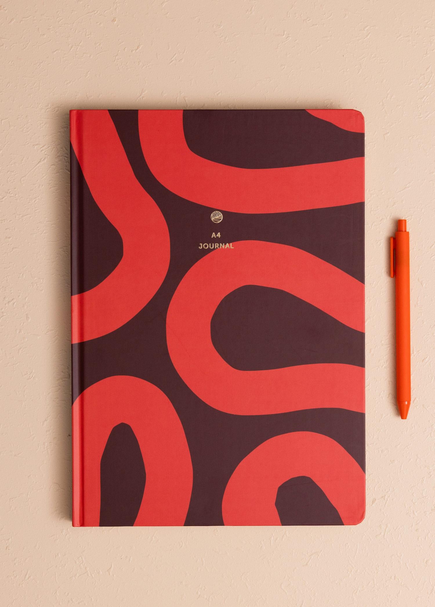 Abstract Desen Defter Turuncu 21 X 30 Cm