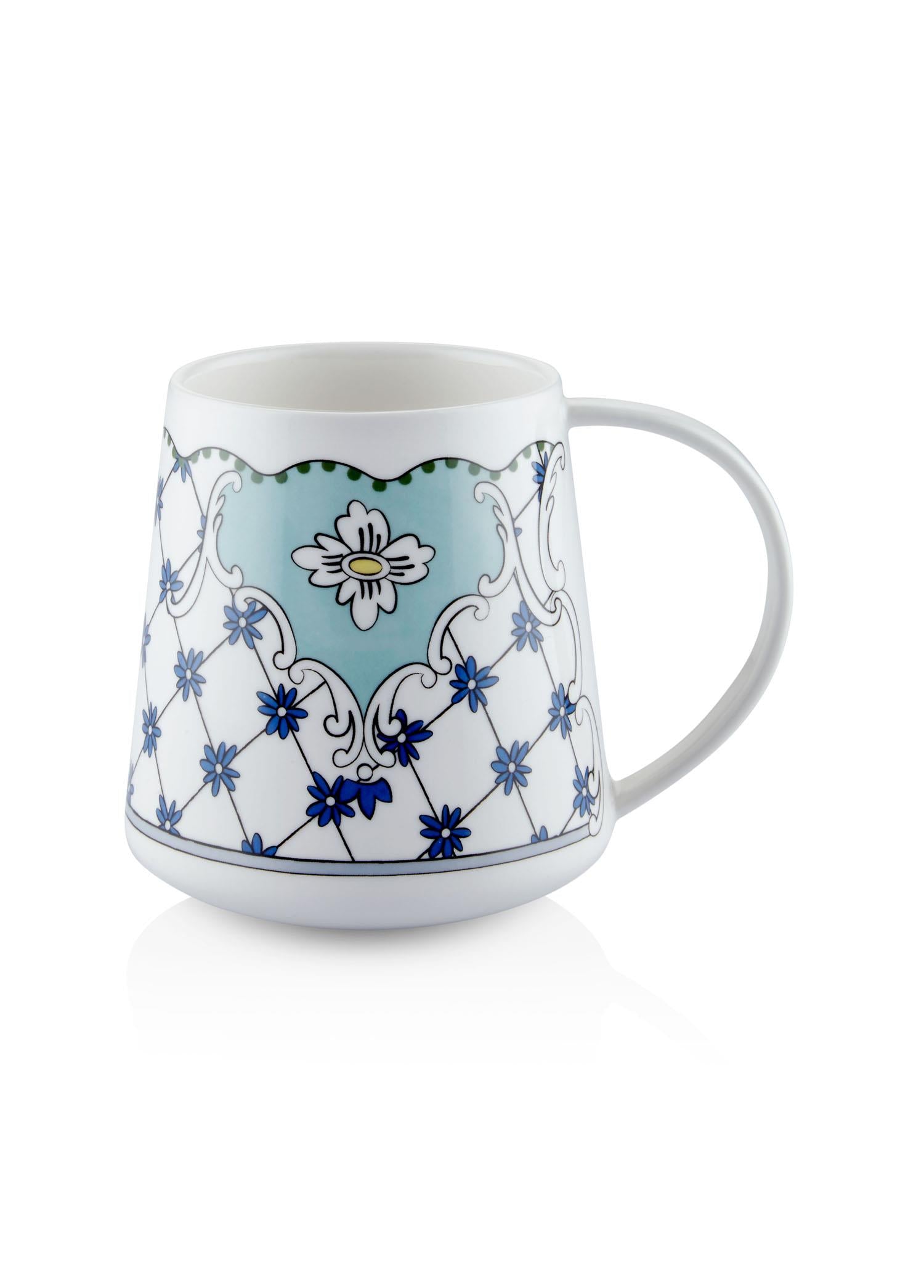 Amore Blue Porselen Kupa Kpa0259 340 Cc