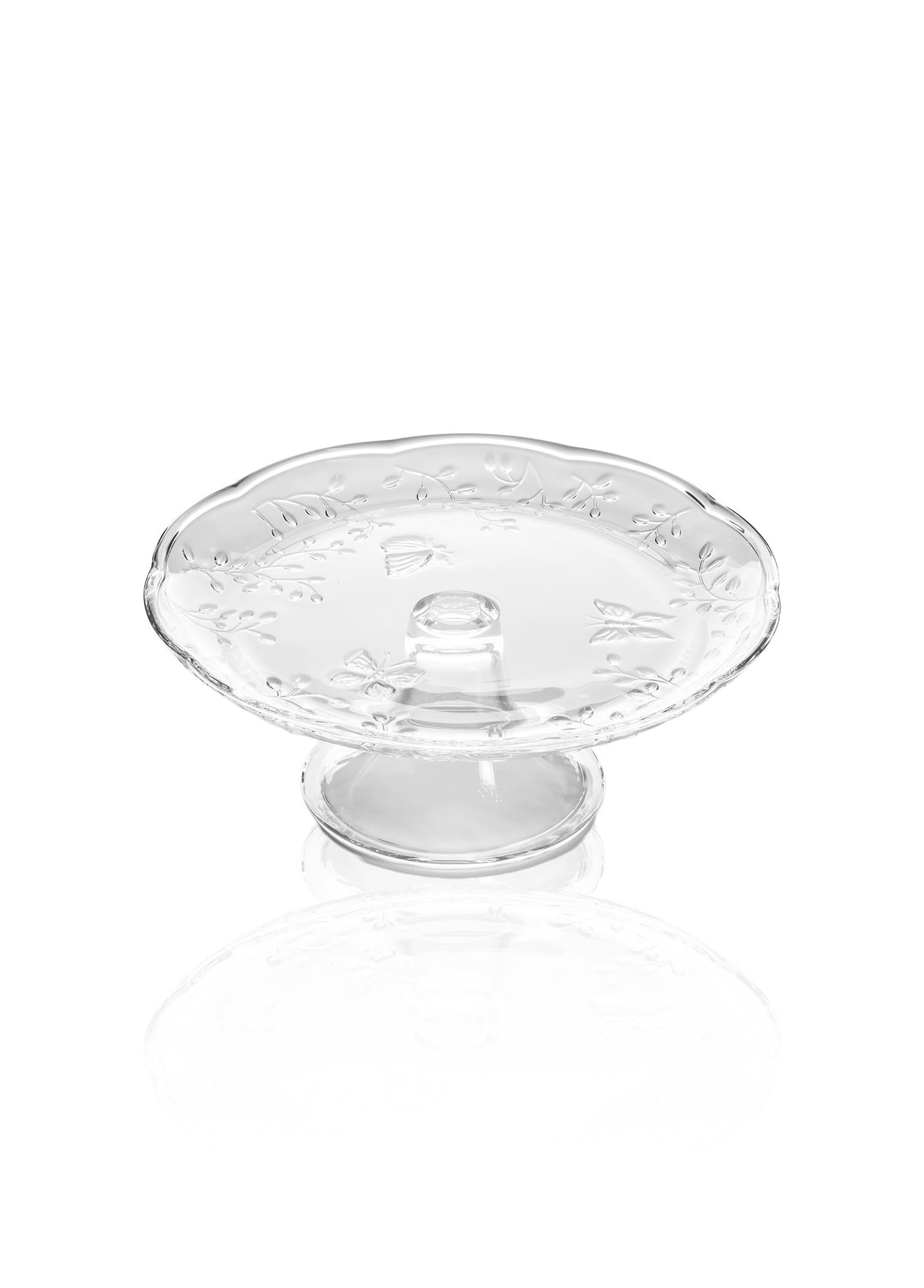 Ayaklı Cam Sunum Tabağı 27X27X11 Cm Cam0499