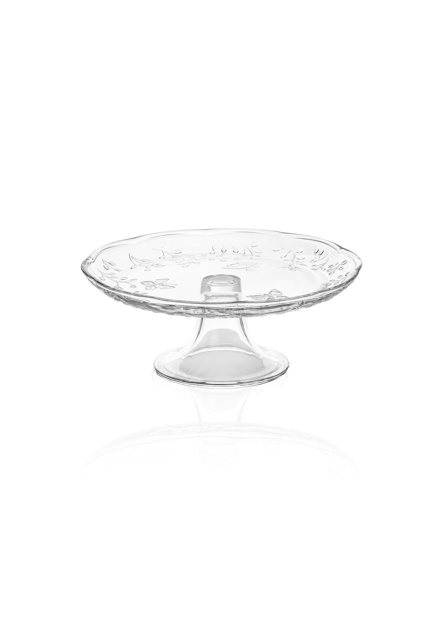 Ayaklı Cam Sunum Tabağı 27X27X11 Cm Cam0499