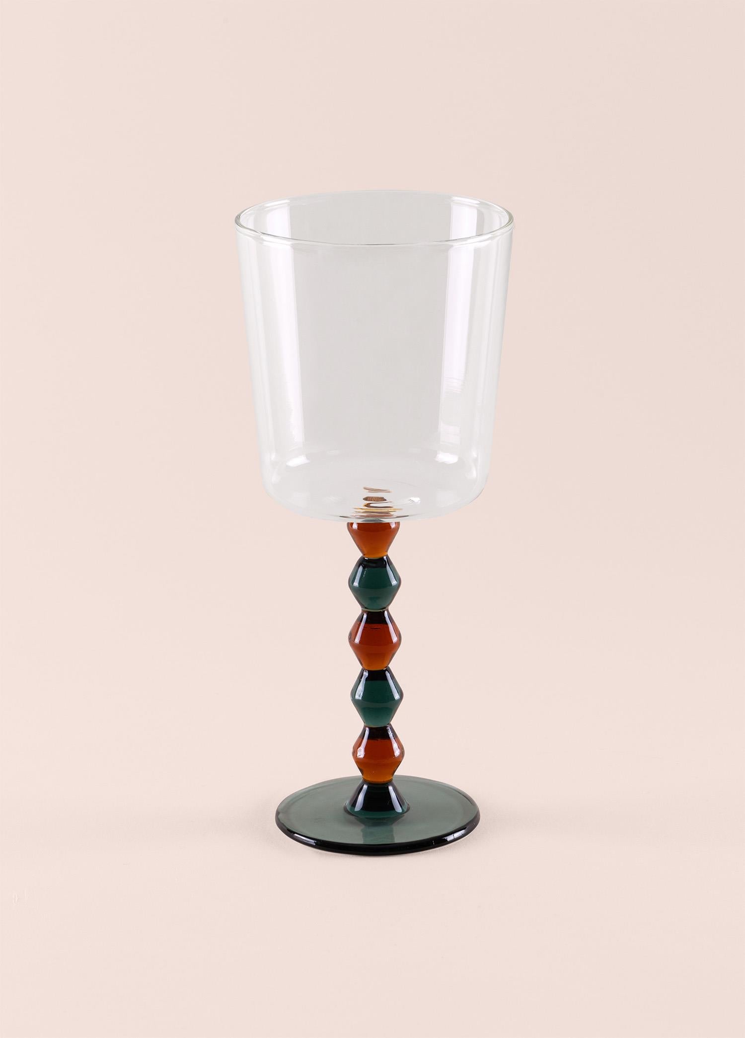 Bead Şarap Kadehi Amber 300 Ml
