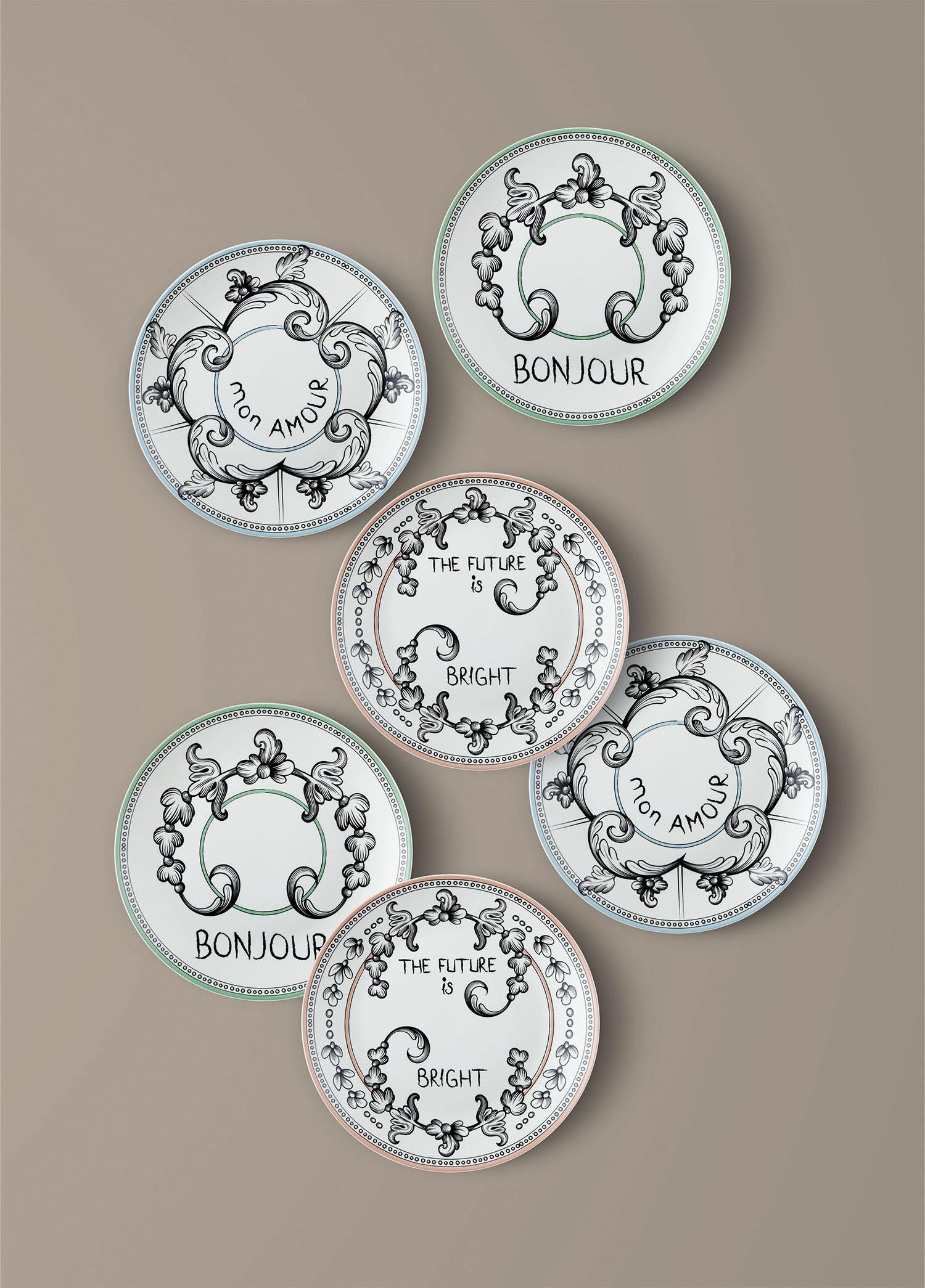 Bonjour Pasta Tabağı 6 Kişilik