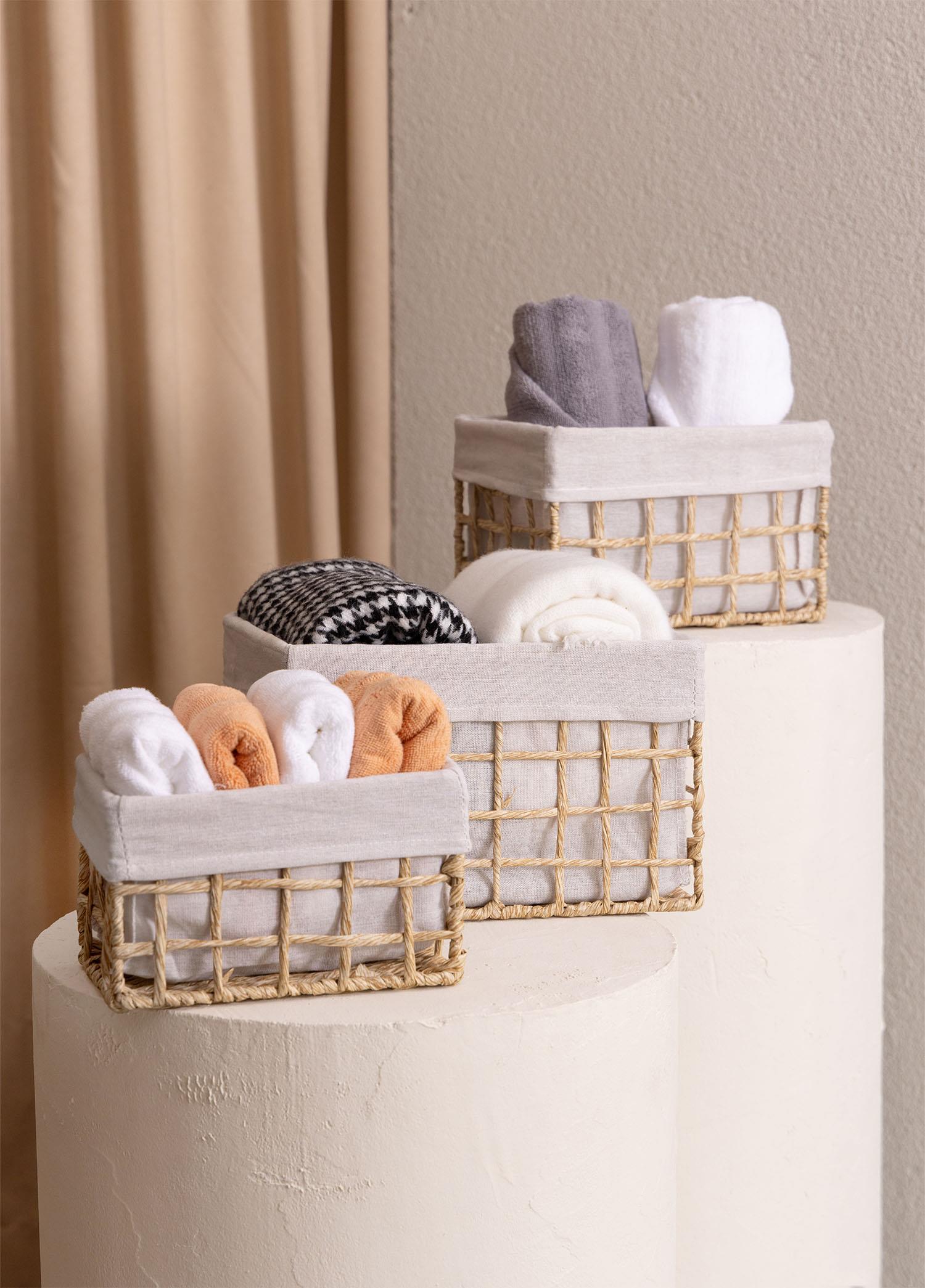 Braid Hasır Organizer Sepet Naturel 26X18X16 Cm