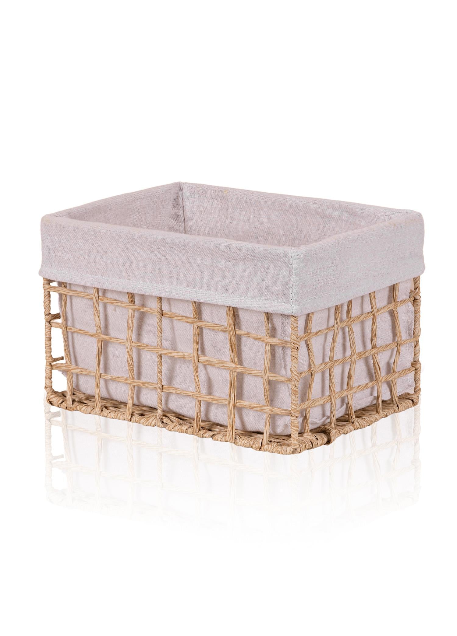 Braid Hasır Organizer Sepet Naturel 30X22X19 Cm