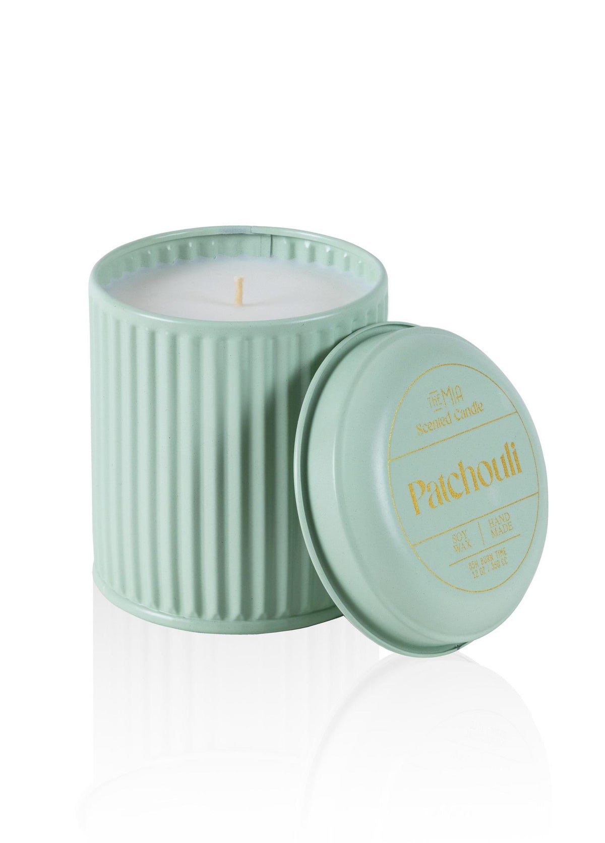 Calm Patchouli Kokulu Yeşil Kapaklı Mum 830 Gr 12X