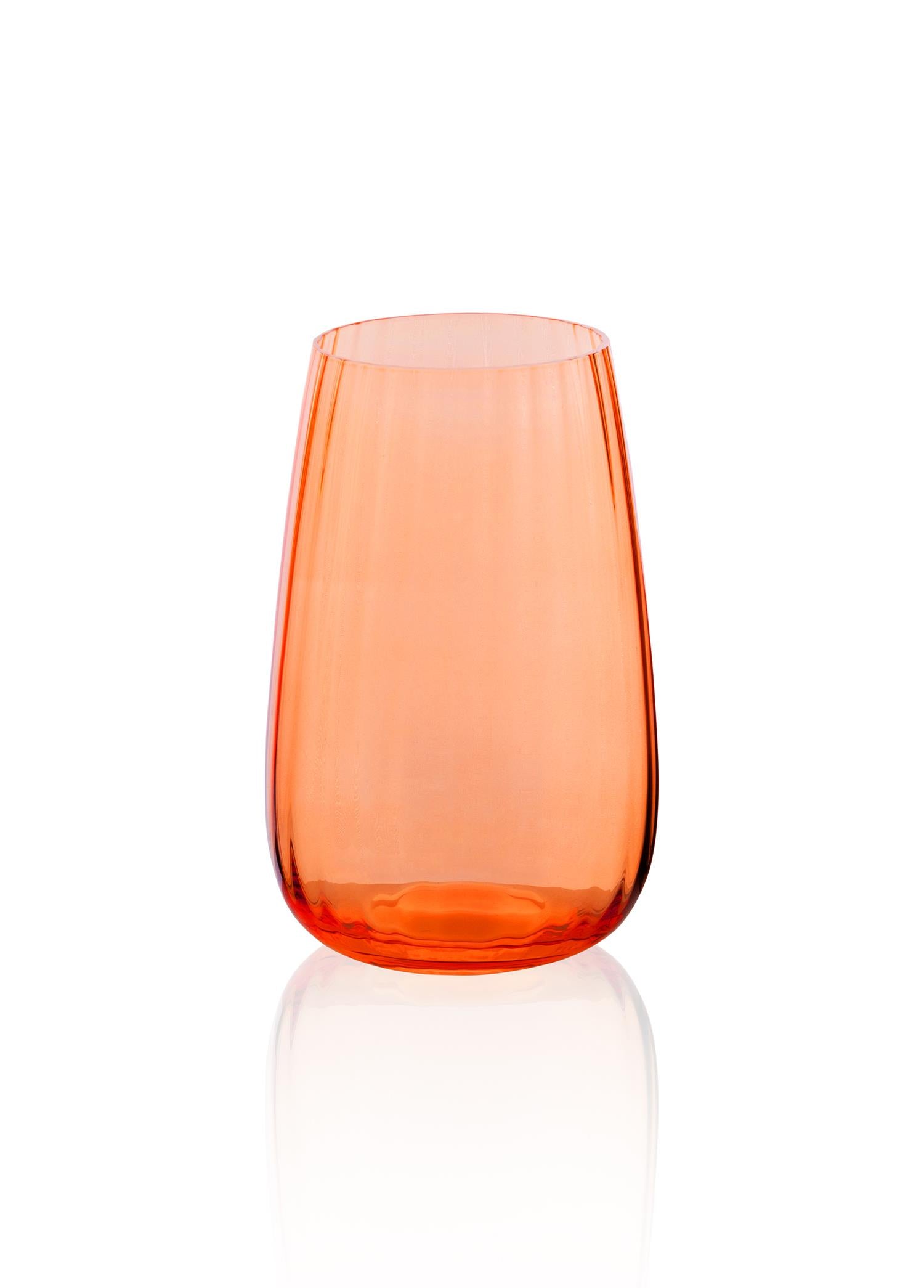 Cam Su Bardağı Turuncu 600 Ml Brd0123