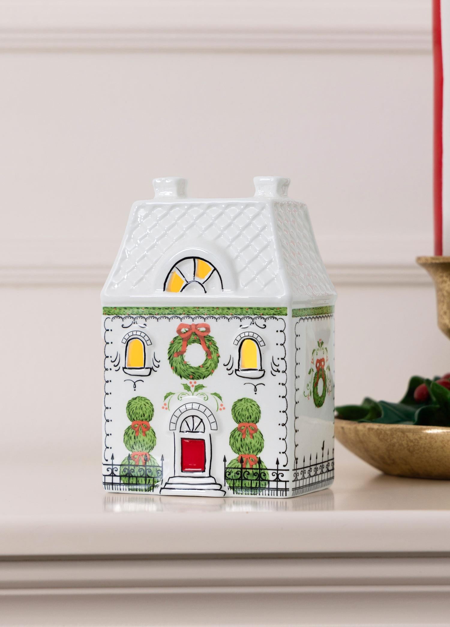 Dekoratif Led Işıklı Ev Biblo 10X7X15 Cm