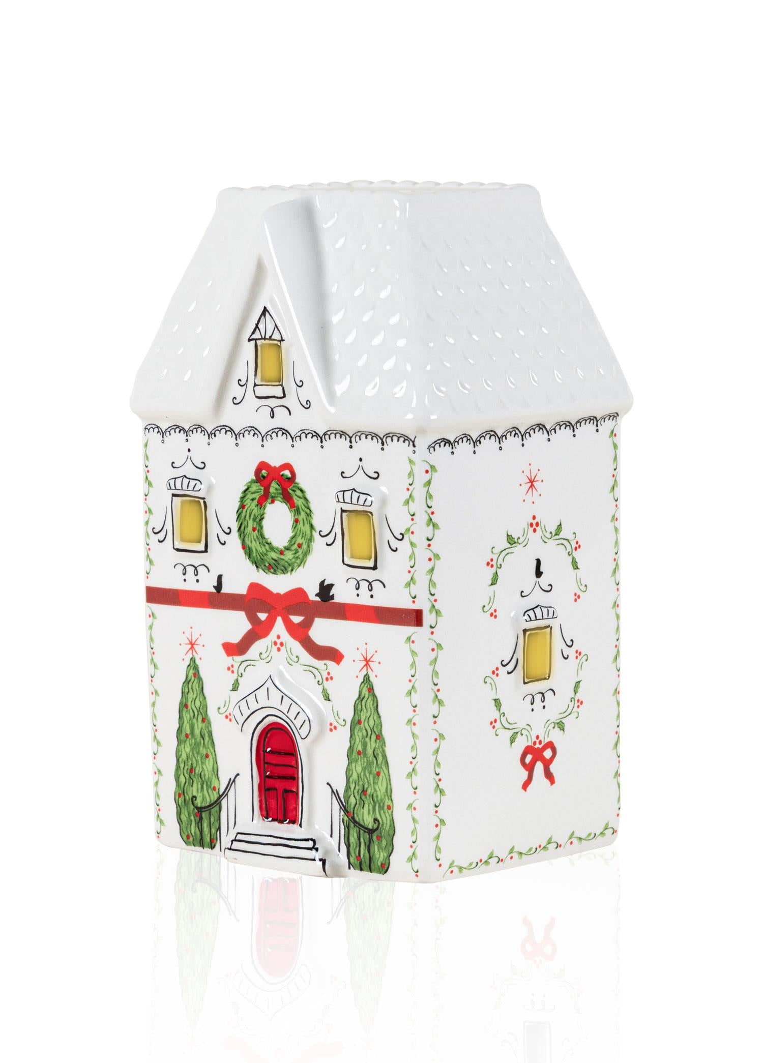 Dekoratif Led Işıklı Ev Biblo 11X9X18 Cm